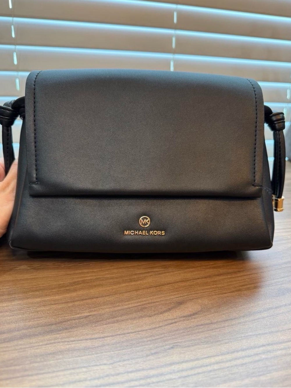 Michael Kors Black Leather Crossbody - used once